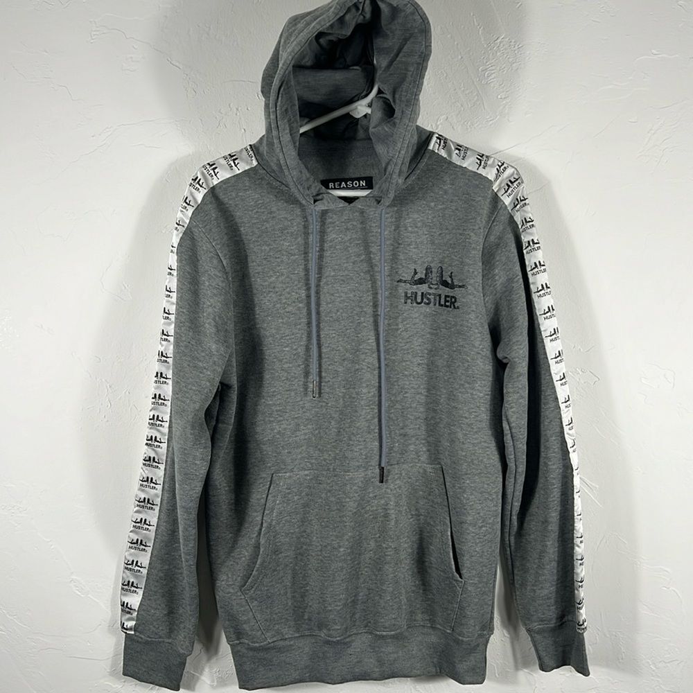 🔥🔥 HUSTLER x REASON Special Edition HOODIE Sweatshirt Men Sz Medium - PERFECT